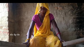 Indian Couple’s Passionate Night In Yellow Saree