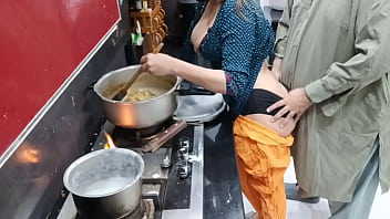 Naughty Indian Wife Takes It From Behind While Cooking Dinner