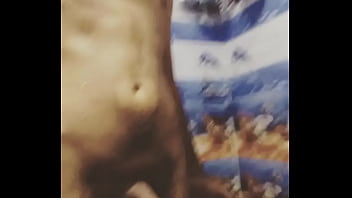Slim Indian Boy Bathing Sensually