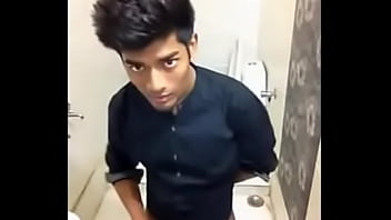 Lonely Twink Stroking In The Bathroom