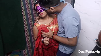 Horny Indian Bride Takes Rough Doggy Style On Wedding Night