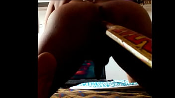 Indian Guy Taking A Massive Bat Deep In His Ass