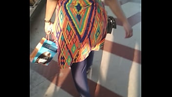 Curvy Indian Auntie Swaying Her Hips