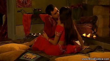 Sensual Indian Lovers In Passionate Embrace