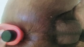 Indian Hunk Adhil Teasing Himself With A Toy