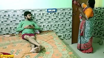 Passionate Encounter: Young Man And Alluring Maid In Private Moment
