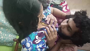 Desi Lovers’ Intimate Kiss And Tender Caress