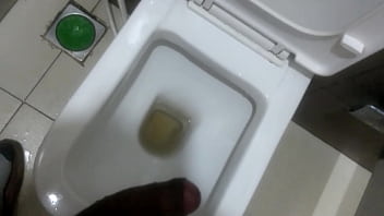 Sensual Indian Man Pleasuring Himself In Office Restroom