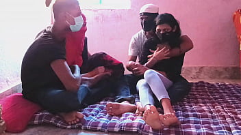 Desi Couple Swap Intimate Fourway Encounter