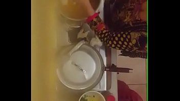 Desi Auntie’s Deep Cleavage Seduction