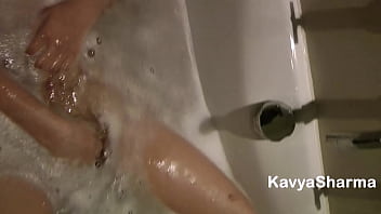 Indian Beauty Kavya Plays With Her Tight Pussy In The Tub, Moaning In Hindi