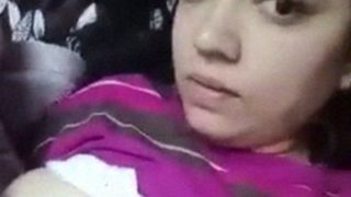Curvy Indian Teen Flaunting Her Massive Tits