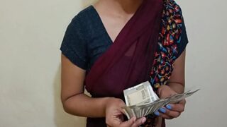 Hired Desi Maid Takes Payment For Naughty Services From Her Boss