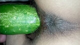 My Boyfriend Pounds My Tight Ass With A Thick Cucumber