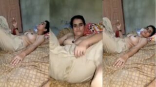 Sultry Punjabi Beauty Lights Up A Smoke And Bares Her Luscious Tits