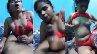 Desi Babe Flaunts Her Tits And Deepthroats A Hard Cock