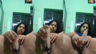 Explicit Leaked Video Of A Voluptuous South Indian Woman Pleasuring Herself With A Thick, Raw Vegetable