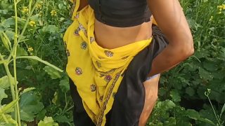 Horny Husband Fucks His Wife Hard In The Mustard Field, Outdoor Moaning In Clear Hindi