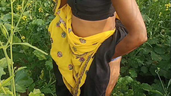 Horny Husband Fucks His Wife Hard In The Mustard Field, Outdoor Moaning In Clear Hindi