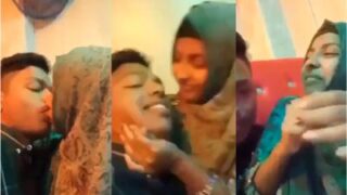 Young Karachi Teen’s Passionate Kiss With Her Lover In Pakistani Erotic Scene