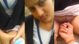 Campus Cutie Gets Fingered In Public Park