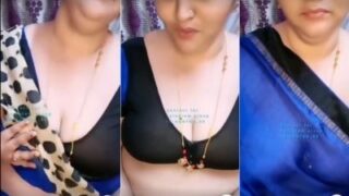 South Indian Beauty Bares Her Luscious Desi Melons For The Camera