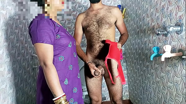 Stepmom Caught Shaking Cock In Bra And Panties In Bathroom Then Got Her Pussy Fucked – Clear Hindi Voice Porn