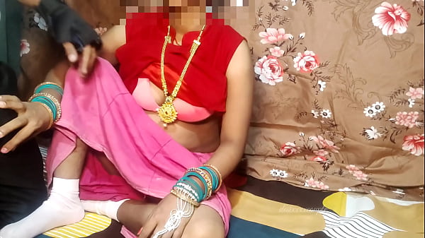 Desi Husband And Wife’s Steamy Real-life Red Cloth Hindi Scene