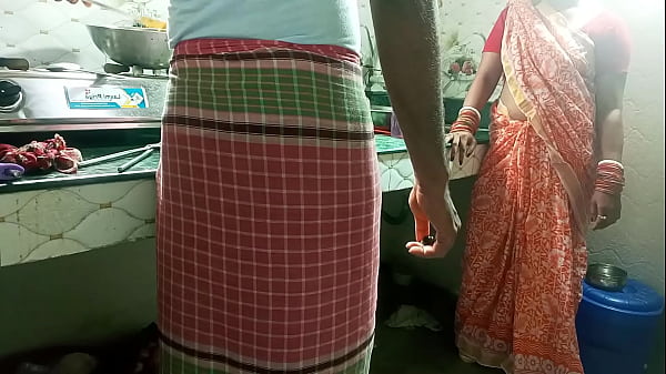 The Mistress Bent The Cook Over The Kitchen Counter And Made Him Fuck Her Pussy! Clear Hindi Voice.