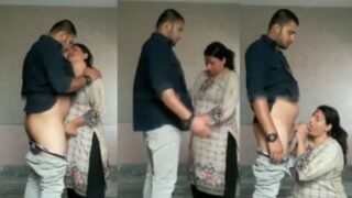 Desi Wife Sneaks Out For A Steamy Outdoor Blowjob With Her Secret Lover