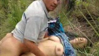 Elderly Lovers Getting Frisky In The Great Outdoors