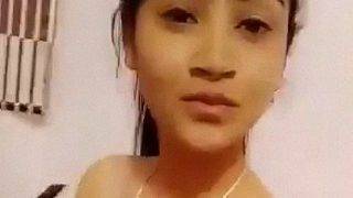 Naughty Desi Teen Strips Down With Playful Filter