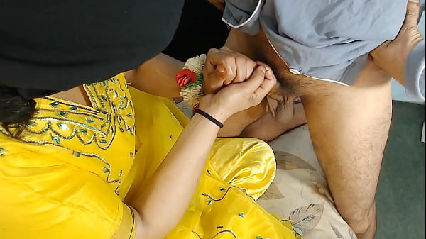 Sizzling Indian Bhabi Pleasures Her Devar’s Massive Cock With A Sensual Handjob During Her Own Wedding Mehndi Night