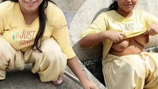 Hot Desi Village Girl’s Outdoor Xxx Romance With Young Married Sister-in-law On The Roof