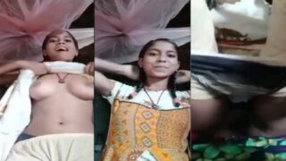 18 Year Old Desi Bitch Shows Off Her Naked Body In Some Raw Desi Fucking