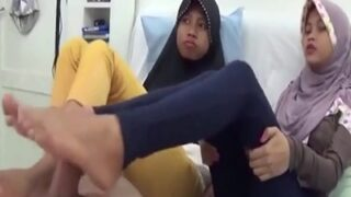 Bangladesh Footage Of Two 18-year-old Sluts Licking And Rubbing Their Soles On A Hard Cock.
