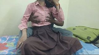 Indian College Student Gets Fucked In Boyfriend’s Room