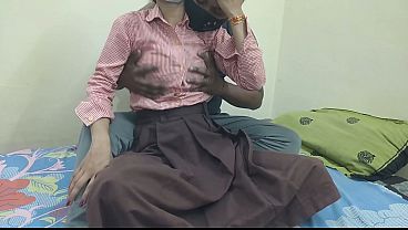 Indian College Student Gets Fucked In Boyfriend’s Room