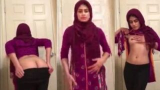 18 Year Old Chick Shows Off Her Tits In A Dirty Pakistani Sex Clip