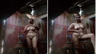 Horny Tamil Village Wife Films Herself Naked In Bath Just For Her Husband