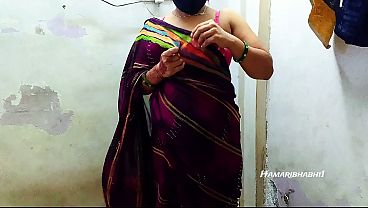Hot Indian Desi Bhabhi Fucked Hard In Her Sexy Saree, Getting Nasty And Wild.