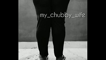 Indian Chubby Wife Showing Off Her Big Ass While Stripping