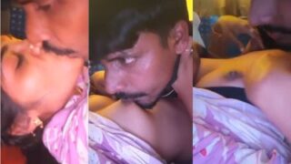 Bf Latches Onto Gf’s Tight Tits, Getting Off On Some Hot Tamil Action.